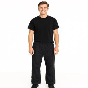 Helly Hansen Rain Pants Medium Black Nylon Shell Drawstring Waterproof Men’s